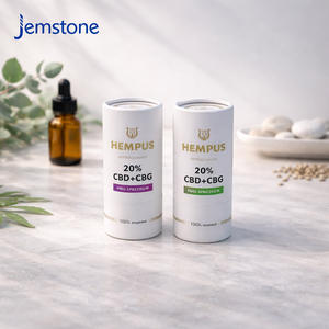 Emballage en tube de carton écologique de haute qualité pour parfum, emballage en cylindre pour huile essentielle, boîte d'emballage pour huile de chanvre, tube en papier kraft - Product Image 1