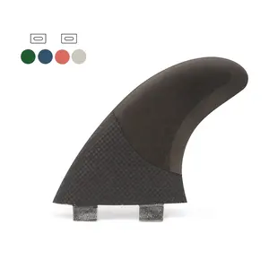 UNDERICE Factory Sales Honeycomb Carbon Fiber Future Base Fiberglass Fin Outsourced Carbon Fiber Tri Fins Surfing Accessories