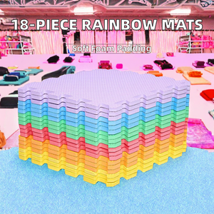Faltbare Ineinandergreifende EVA-Schaumstoff-Trainingsmatte Rutschfeste <span class=keywords><strong>Puzzle</strong></span>-Bodenmatte Geräuschreduzierende Tragbare Heim-Fitnessmatte - Product Image 1
