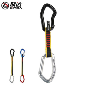 Mosquetón de Aluminio Xinda Climbing Quickdraw de 27 cm con Bloqueo Protector para Escalada en Roca y Uso en Exteriores - Product Image 3