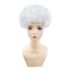 彩色爆炸头假发伪装成扇形头发搞笑小丑彩色假发派对舞会儿童节 - Product Image 3