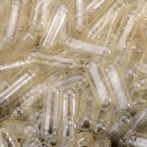 中国胶囊制造商透明素食胶囊尺寸00 0 1纯素食空纤维素胶囊所有尺寸现货