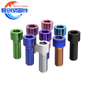 Bu lông đầu lục giác titan mạ màu Gr5, kích thước M3-M10, gia công CNC, Raider 150 F.I, thép, đồng thau, xe máy, chiều dài 20mm, tiêu chuẩn DIN M10 - Product Image 1