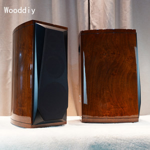 Master Huang 6.5 pouces 8 pouces Tambour de taille à trois voies 2 pièces en bois massif Haut-parleur incurvé Armoire vide Laque de <span class=keywords><strong>piano</strong></span> biseautée Haute brillance - Product Image 2