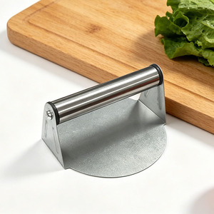 Presse à viande en acier inoxydable Nahe pour hamburgers, teppanyaki, gadget de cuisine, taille 4 pouces - Product Image 2