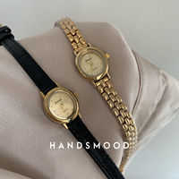 Jam Tangan Wanita Terbaru 2024 Berkualitas Tinggi Kuningan Berlian Gaya Abad Pertengahan Gelang Emas Jam Tangan Mewah Retro Dial Kecil
