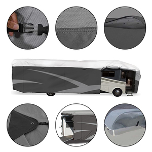 Housse de protection pour caravane, <span class=keywords><strong>camping</strong></span>-<span class=keywords><strong>car</strong></span>, véhicule de loisirs, résistante aux intempéries, imperméable, anti-UV, de haute qualité, fabriquée en tissu non tissé - Product Image 1