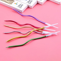 6pcs lange bunte kreative Geburtstags torte Kerze Party Kurve Faden Geburtstag Spiral Kerzen für Geburtstags feier Dekoration