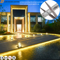 Guirnalda de Luces LED Impermeable de Luz Blanca Cálida para Decoraciones Navideñas Exteriores