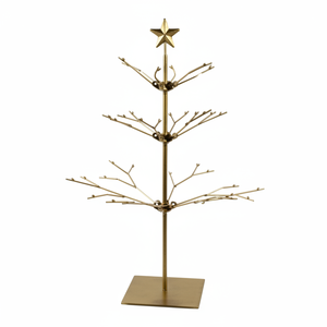 Artesanal Metal X-Mas Tree Table Top Decor Navidad Vacaciones Festivo Decoración del hogar Fiesta Centro de mesa Accesorio - Product Image 1