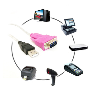 Conector macho USB 2,0 a RS232 DB9 Pin puerto serie Stock adaptador de datos convertidor de Cable compatible con Win 7-Win 11 para escritorio - Product Image 4