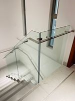 Collier de serrage en acier inoxydable pour verre, à 90 degrés, pour clôture de piscine, balustrade et garde-corps