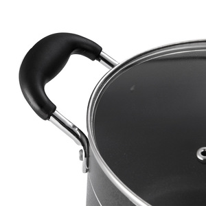 Powder Coated <b>Soup</b> <b>Pot</b> Single Bottom Nonstick Fry Pan Kitchen Cookware Set - Product Image 2