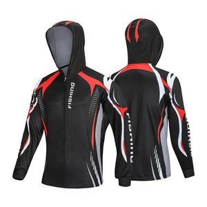 男性用,カスタムクイックドライサイクリングジャケットパーカー通気性長袖トーナメント昇華釣りジャージー - Product Image 4