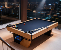Table de billard d'usine 9 pieds, table de billard moderne pour usage domestique avec retour automatique des billes