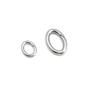 Anillo de Resorte de Acero Inoxidable, Cierre Ovalado y Redondo en Forma de Corazón, Accesorios para Bolsos de Joyería DIY - Product Image 3