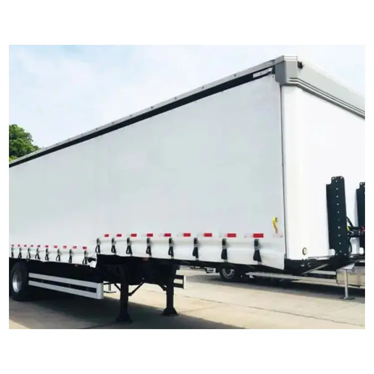 Высокое качество 3 оси 53 фута сухой фургон занавес боковой прицеп грузовой грузовик для продажи трейлер занавес