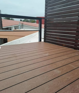 モダン 屋外用 防水 耐久性 WPCフローリング 長尺 ウッドデッキ 庭向け - Product Image 4
