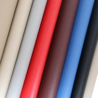 Housse de siège de voiture en PVC gaufré durable avec support tricoté, épaisseur 0,9-1,2 mm, imperméable, anti-moisissure, ignifuge