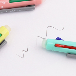 Logo personalizzato 4 colori <span class=keywords><strong>cancellabile</strong></span> <span class=keywords><strong>penna</strong></span> <span class=keywords><strong>a</strong></span> <span class=keywords><strong>sfera</strong></span> multicolore 4-in-1 <span class=keywords><strong>penna</strong></span> <span class=keywords><strong>a</strong></span> <span class=keywords><strong>sfera</strong></span> di plastica con inchiostro Gel multicolore promozioni all'ingrosso - Product Image 3