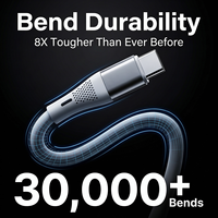Kabel Pengisian Cepat USB C ke C Grosir PD 60W 3A, Kabel Sinkronisasi Data 480Mbps Silikon Aluminium untuk Ponsel Tablet Laptop