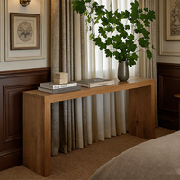 Table console en bois haut de gamme avec grain de bois naturel pour l'entrée, le couloir, le salon, décoration de meubles, service personnalisé