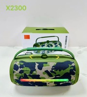 Enceinte portable sans fil BOOMBOX2300, haute puissance, basses profondes, son stéréo, LED RGB, enceinte de fête extérieure avec poignée