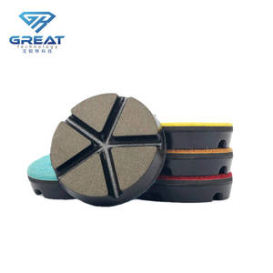3''4'' <strong>Pad</strong> Ceramic Hybrid Transitional <strong>Pads</strong> Removal Scratches Flexible Diamond Dry Concrete Polishing <strong>Pads</strong> for Floor - Product Image 1