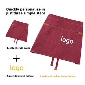 Nuevo Delantal de Cocina Ecológico, Impermeable, de Lona, sin Mangas, Antiincrustante, Moderno y Minimalista, para Cocina, Restaurante, Cafetería - Product Image 4