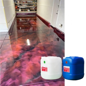 Résine époxy cristalline 3:1/2:1, résine époxy <span class=keywords><strong>pour</strong></span> sols, résine époxy bon marché <span class=keywords><strong>pour</strong></span> travaux manuels, <span class=keywords><strong>peinture</strong></span> de sols métalliques - Product Image 1