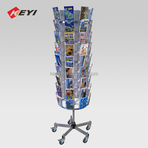 Kim loại POS bán buôn thiệp chúc mừng kệ trưng bày Quay Kim Loại bưu thiếp dây sắt hiển thị đứng với dây Túi kệ - Product Image 3