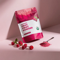 Poudre de framboise lyophilisée, extrait de framboise, poudre de fruits de framboise FD, fournie par le fabricant