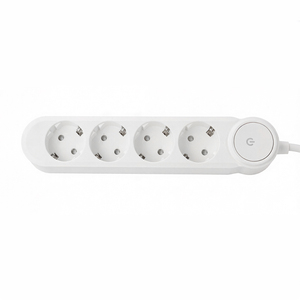 Multiprise EU 4 prises avec interrupteur, conducteurs en laiton, rallonge multiprise pour maison et bureau - Product Image 3