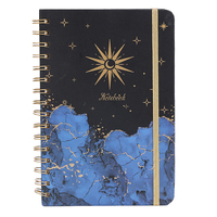 Cahier à reliure spirale A5 personnalisé à feuilles mobiles Journal planificateur cahier à bobine couverture en papier imprimé pour cadeau promotionnel