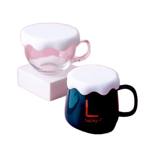 Customizable Logo Customized Color Size American Style Reusable Eco-Friendly Heat Resistant Silicone Snow Shape <b>Cups</b> <b>Saucers</b> - Product Image 4