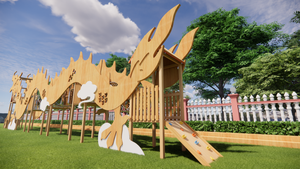 Büyük açık ahşap ejderha şekilli naylon halat Net tırmanma ekipmanları parklar için turistik açık halat kursu - Product Image 3