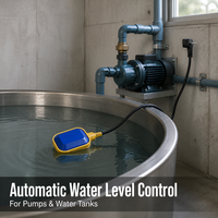 Universeller Schwimmerschalter mit 3m Kabel für Abwasserpumpen, Wassertanks, Abwasserbecken, IP68 Wasserdicht, Vollautomatisch