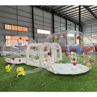 Top vente clair dôme gonflable maison à bulles dôme commercial tente à bulles Transparent extérieur intérieur tente gonflable