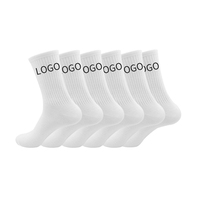 Chaussettes de sport décontractées pour hommes, en coton, de marque, tricotées jacquard, motif lettres orange vif et noir, amusantes, pour l'automne