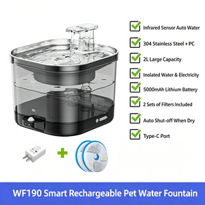 Rechargeable Automatic Circulating Fountain Smart Sensor <strong>Cat</strong> Water Fountain Stainless Steel Pet Water Dispenser - Product Image 6