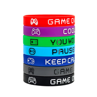 Pulseras de silicona Pulseras de moda con temática de juegos para videojuegos Pulseras de goma para fiestas para promociones de juegos