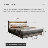 Gute Qualität Schlafzimmer möbel Holz klassische Luxus King Size Holz Box Bett rahmen Doppelbett beliebtes Design mit Lagerung