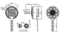 Moteur Brushless 2810 900KV 1500KV Personnalisable en Usine - Accessoires RC