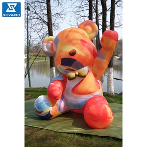 Inflable latte arte oso modelo dibujos animados oso vacaciones decoración publicidad escultura inflable - Product Image 2