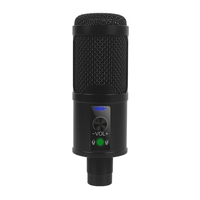 BM-65 USB Microphone Mélangeur Audio Dj Condensateur Carte Son Live Broadcast MIC pour Enregistrement Jeu Professionnel