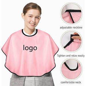 Tablier court imperméable personnalisé avec logo brodé pour salon de beauté, barbier, maquillage, coiffure, cape de shampooing pour maquilleur - Product Image 4