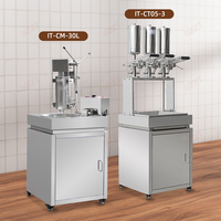 Machine à churros 5L pour boulangerie et snack-bar, machine à churros chichis à pression, machine à churros espagnole avec friteuse électrique 30L