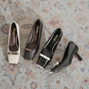 Zapatos de Tacón Alto para Mujer, Zapatos de Tacón Grueso para Fiestas, Bodas, Oficina, Atuendos Casuales y de Noche, Zapatos Cómodos - Product Image 4