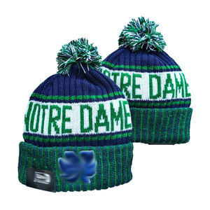 Cappello in maglia Jacquard ricamato in tinta unita di alta qualità Unisex caldo berretto invernale lavorato a maglia cappelli con Logo personalizzato per le donne - Product Image 2