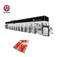 Machine d'impression rotogravure automatique économique 4 couleurs pour papier, PE, PVC, BOPP, PP, OPP, haute vitesse 300 m/min